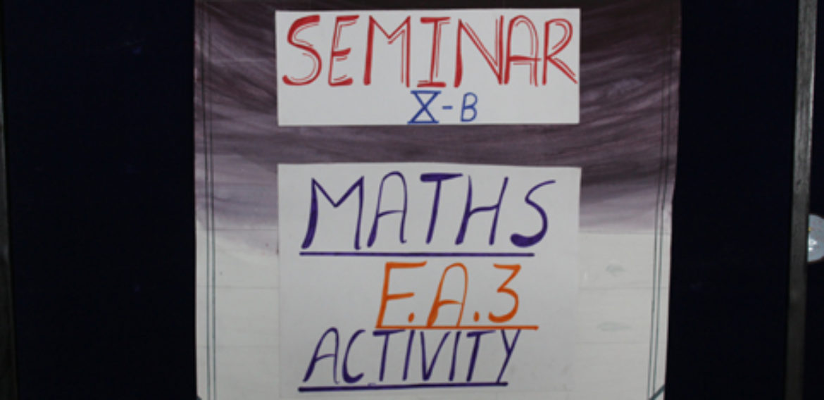 Maths Seminar (FA 3 Activity)