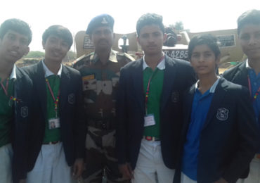 Our  Student  Visit  at  Indian Army  Area with Teacher
