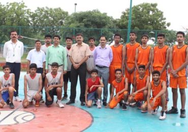 Basketball friendly match between Vidhyashram International School and Army Public School.