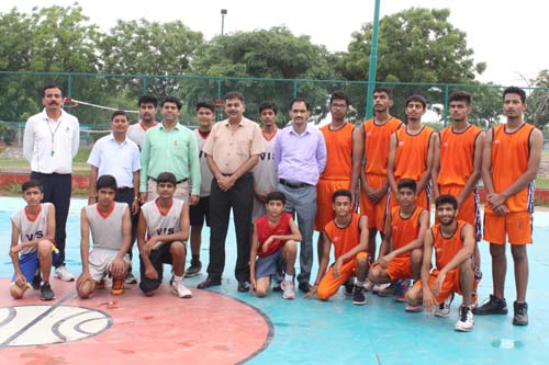 Basketball friendly match between Vidhyashram International School and Army Public School.
