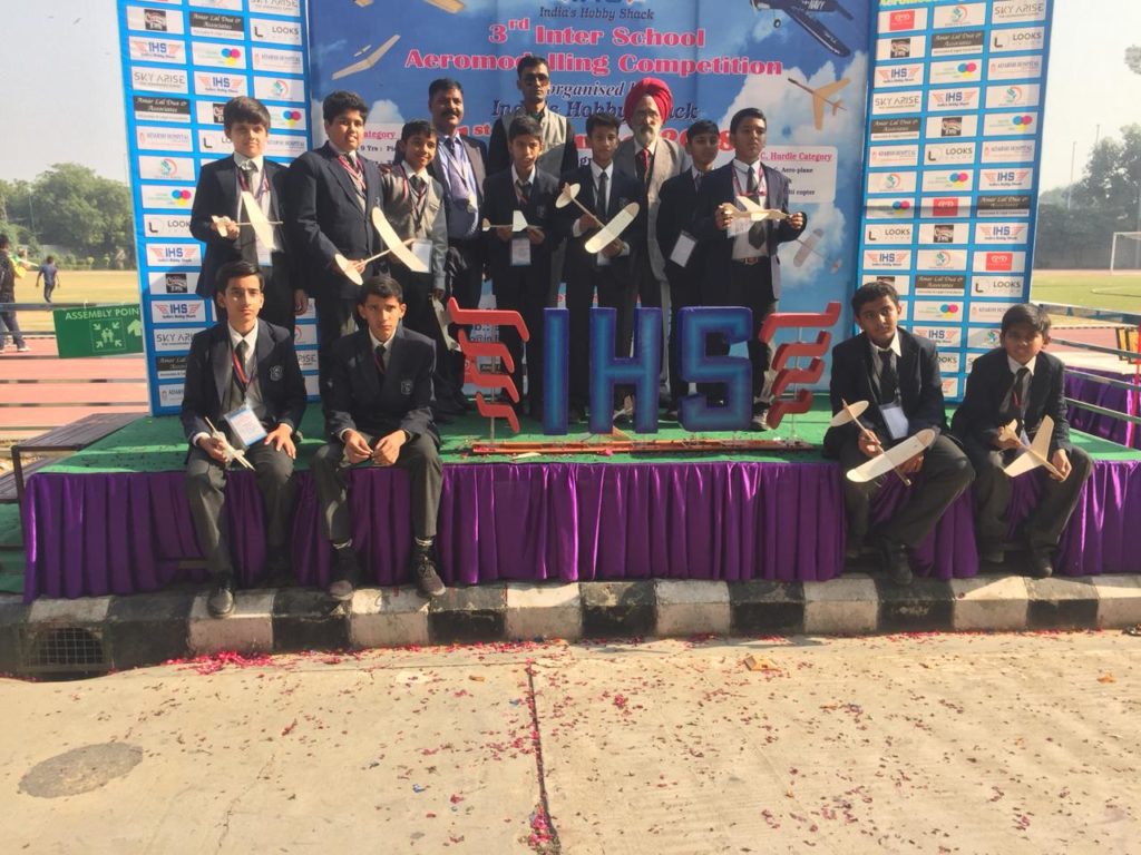 3rd Positions in 3rd Inter School Aeromodelling Competition – Delhi