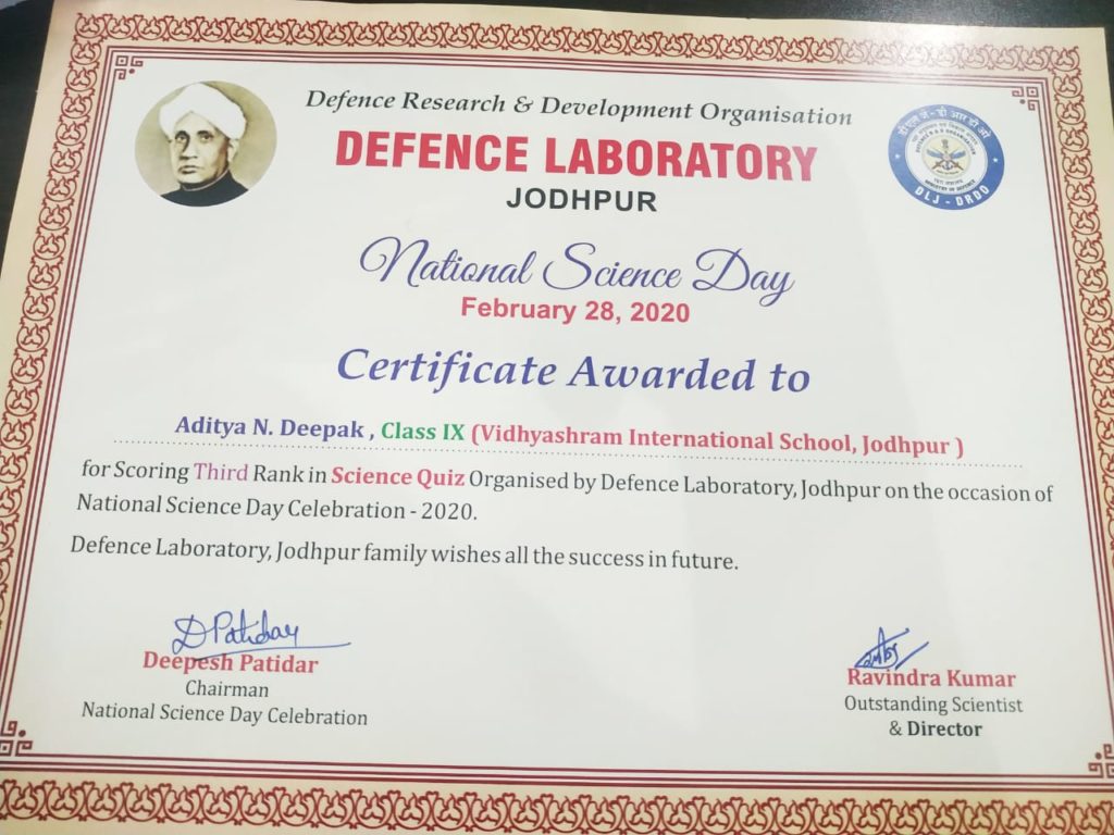 National Science Day Celebrations
