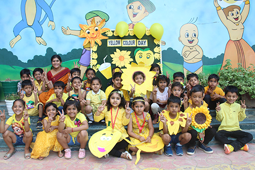 Kids celebrated Yellow day – 24-April-2019