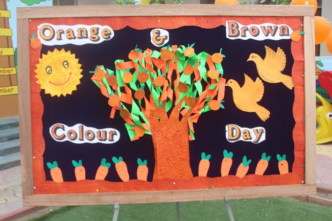 Orange and Brown Colour Day Activity  —  22-11-2023